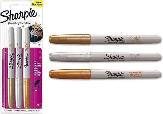 Produktbild Sharpie Feiner Permanentmarker (Silber, 1.40 mm, 3 x)