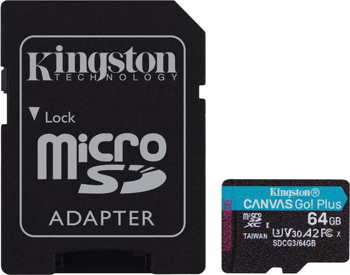 Kingston Canvas Go Plus (64 GB, microSDXC, U3, UHS-I)