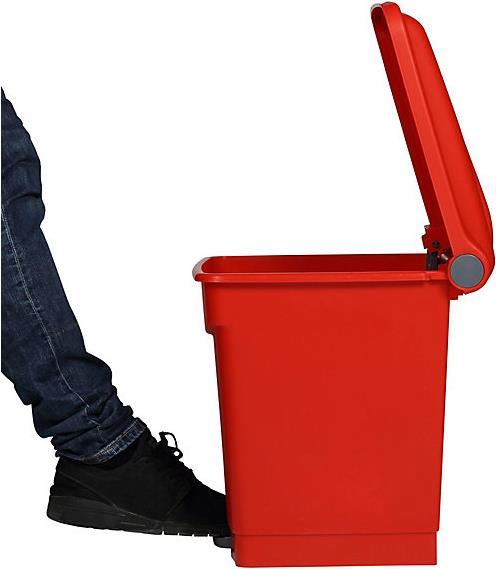 Immagine prodotto kaiserkraft Cestino di plastica a pedali (30 l)