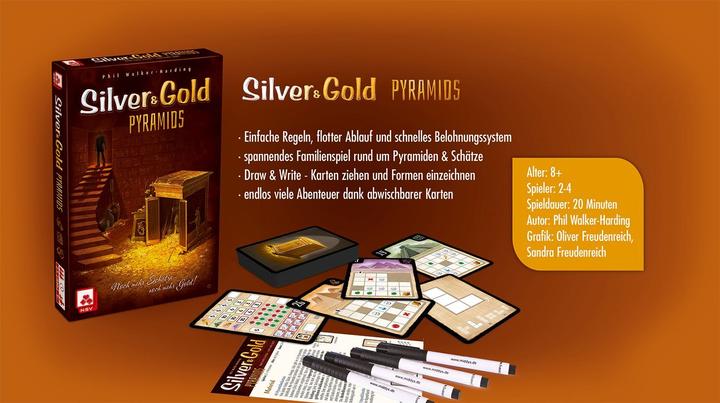 Actual product image NSV Silver & Gold Pyramids - the game for endless adventures (German)