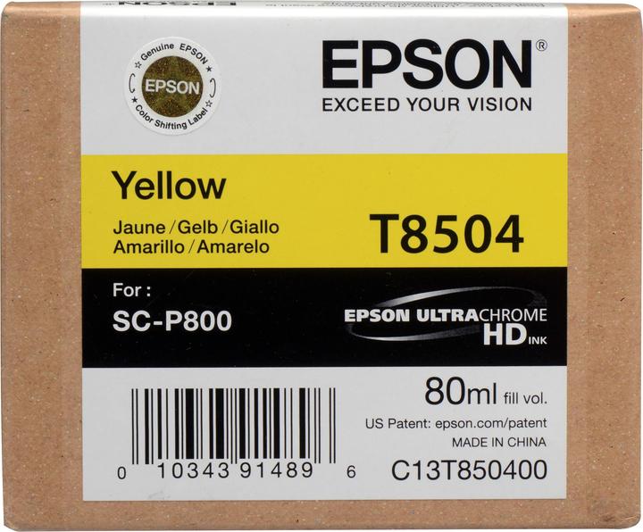 Image du produit Epson T8504 UltraChrome HD (Y)