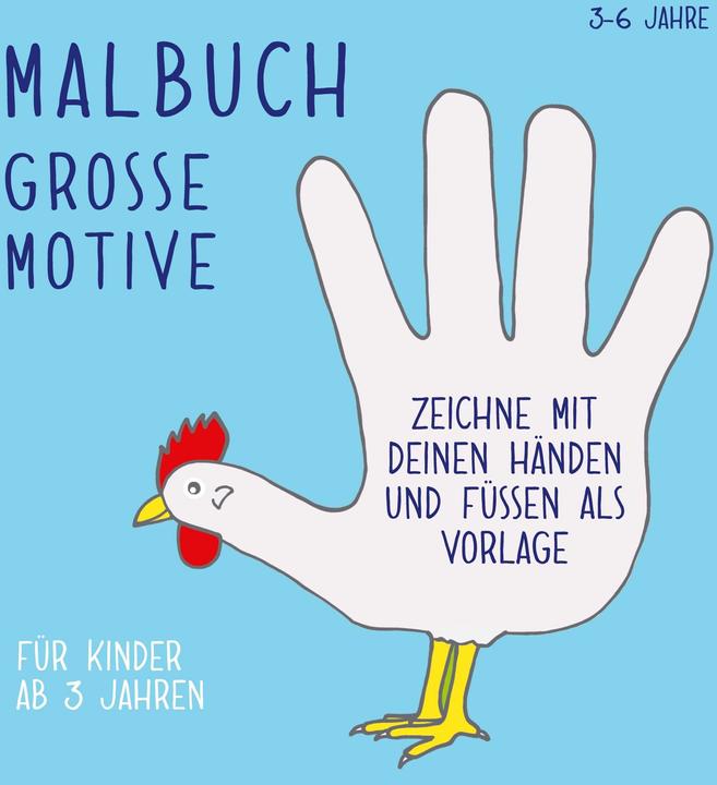 Malbuch groe Motive fr Kinder ab 3 Jahren