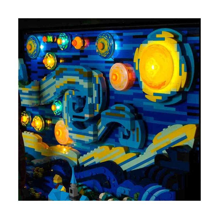 Actual product image Light my bricks LED Light Set for LEGO 21333 Vincent van Gogh - Starry Night