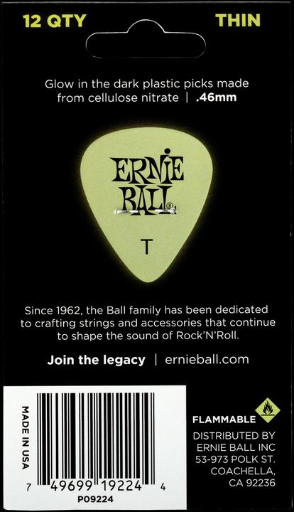 Produktbild Ernie Ball Thin (12 x, 0.46 mm)