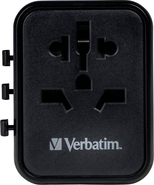 Produktbild Verbatim Universal Travel Adapter with 1 x USB-C PD 20W / 1 x USB-A QC 3.0