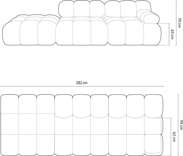 Actual product image Micadoni Bellis (4-seater, 2 person sofa, 3-seater)