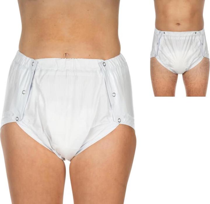 Immagine prodotto Suprima Slip in PVC abbottonabile per donna e uomo bianco (1 x, M)