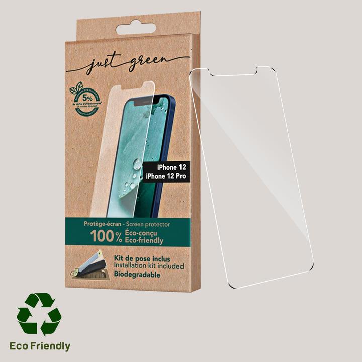 Actual product image Just Green Bio Screen Protector (1 Piece, Apple iPhone 12, Apple iPhone 12 Pro)