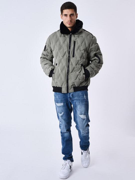 Actual product image Project X Paris Furry aviator collarPuffer Jacket (XL)