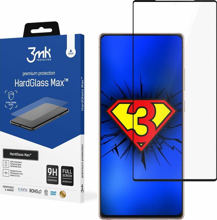 Actual product image 3MK Hardglass Max screen protector (1 Piece, Samsung Galaxy Note 20)
