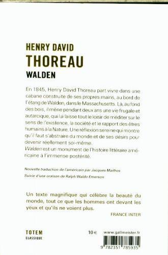 Produktbild Walden ou La vie dans les bois (Französisch, Thoreau Henry David, 2017)
