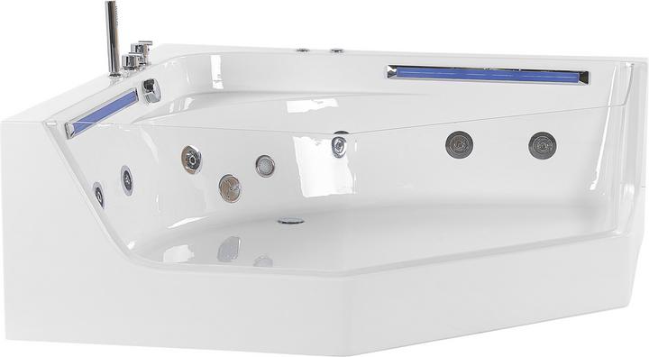 Produktbild Beliani Whirlpool Badewanne Eckmodell mit LED 211 x 150 cm CACERES (335 l, 211 cm, 150 cm)