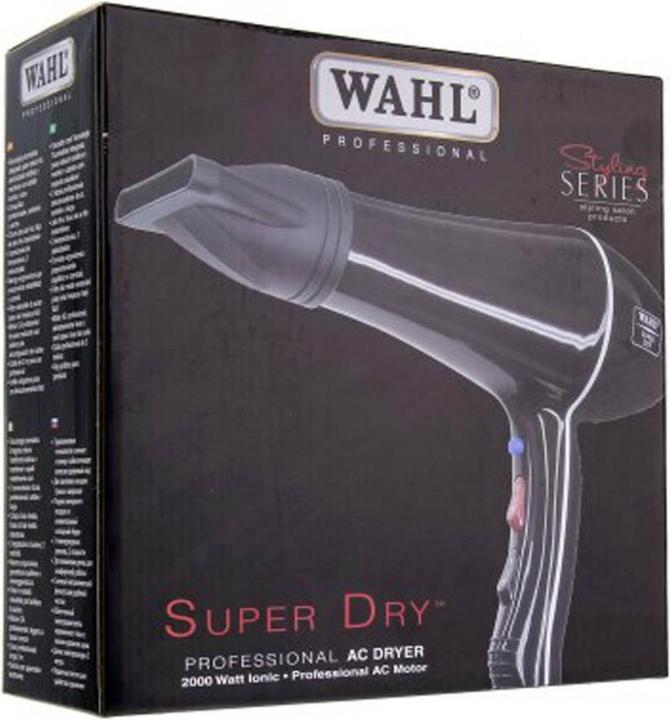 Actual product image Wahl 4340-0471 Super Dry Black 2000 W Hairdryer (Hair dryer)