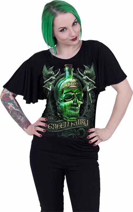 Actual product image Spiral Womens/Ladies The Green Fairy Batwing Top (XL)