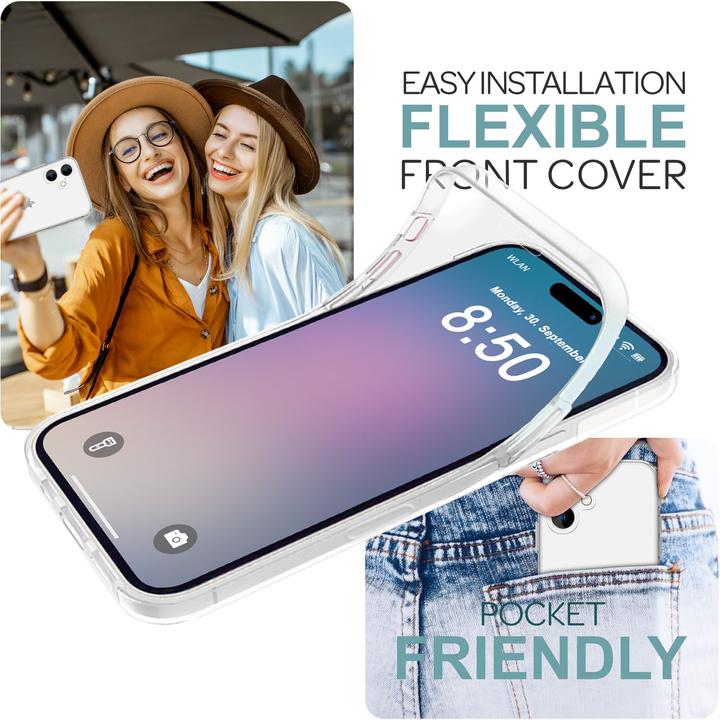 Produktbild Nalia Klare 360 Grad Hülle (Apple iPhone 16 Pro)