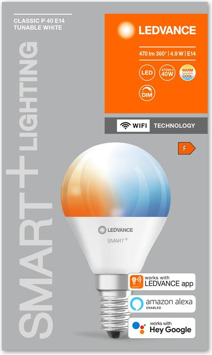 Actual product image Ledvance Classic P (E14, 5 W, 470 lm, 1 x, F)