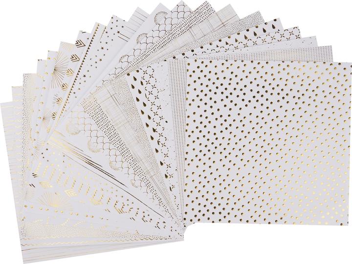 Produktbild Artemio Scrapbook-Block "GOLD", 30,5x30,5cm, 40 Blatt (100 g/m², 40 x)