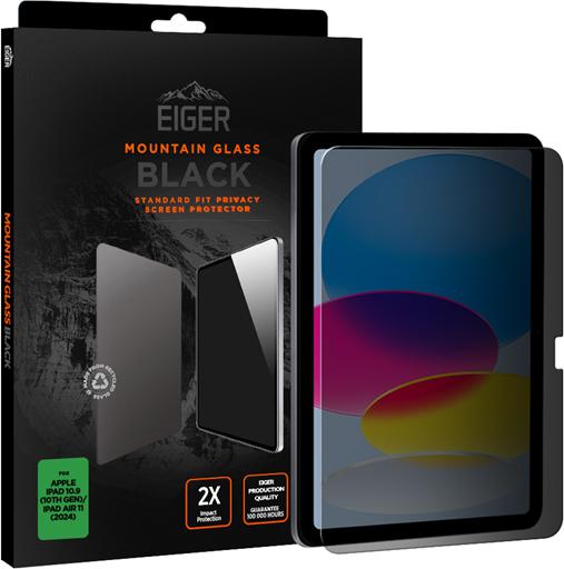 Actual product image Eiger Mountain Glass Black Tablet (1 Piece, iPad 10.9 (2022))