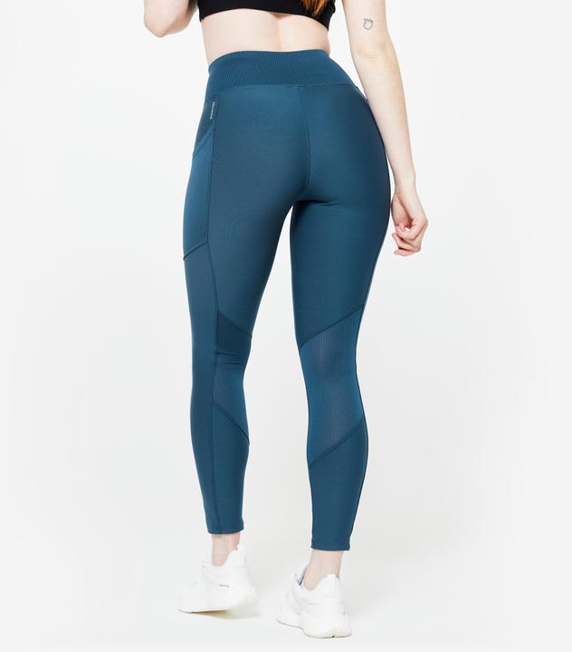Image du produit Domyos leggings sport femme poche téléphone taille haute - bleu (W26/L30)