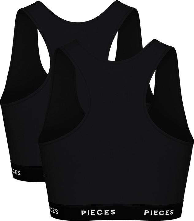 Image du produit Pieces Pclogo Lady Top 2 Pack Noos Bc (S, lot de 2)