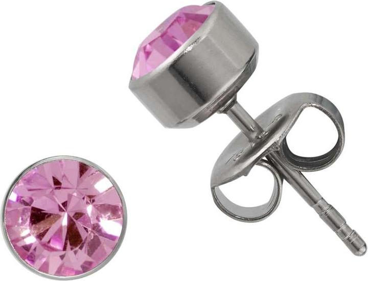 Bijouteria Ohrstecker (Edelstahl, Kristall, PVC)