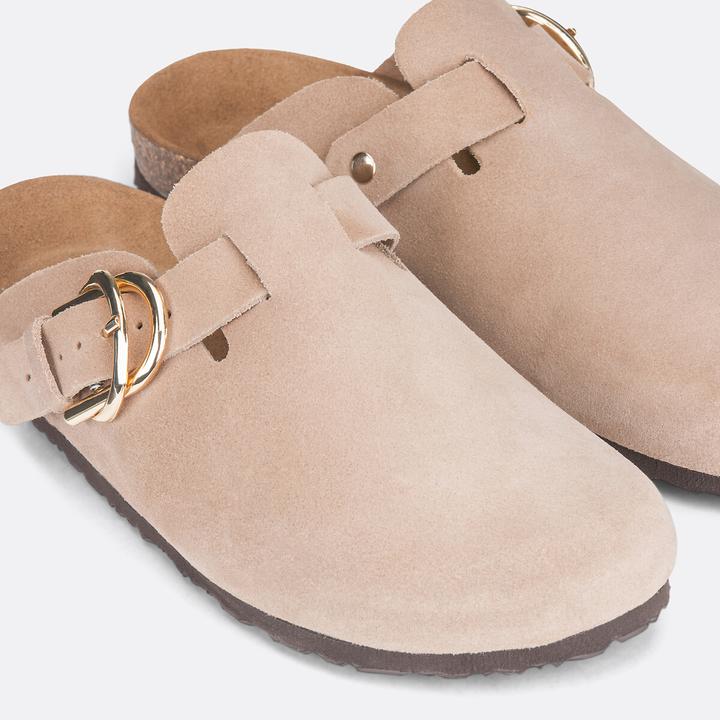 Produktbild La Redoute Collections Pantoletten aus Veloursleder (39)