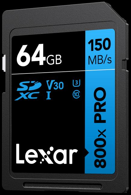 Image du produit Lexar MÉMOIRE SDXC 64GB UHS-I/LSD0800P064G-BNNNG (64 Go, SDXC, U1, UHS-I)