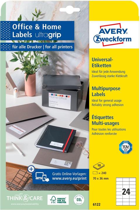 Produktbild Avery Etiketten, Home Office, Kleinpackung