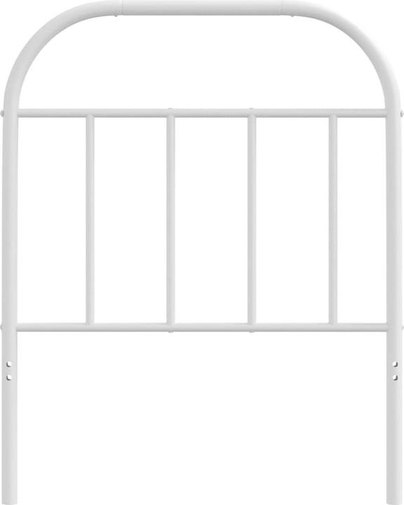 Immagine prodotto VidaXL Kopfteil Metall Weiss 75 cm, Farbe: Weiss (80 x 3 x 100 cm)