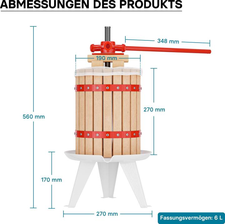 Produktbild Wiltec Obstpresse