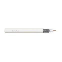 Immagine prodotto Digitus Cavo coassiale RG-6 75 Ohm, schermato in lamina + treccia, 77% Eca PVC, 500 m Bianco-Rotolo (75 dB, Cavi antenna)