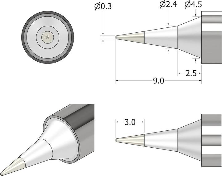 Actual product image iFixit Power Series Soldering Iron Tip – fein, Zubehörtyp