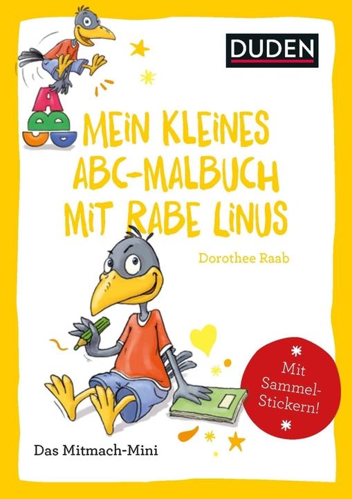 Actual product image Duden My little Abc colouring book with Linus the raven