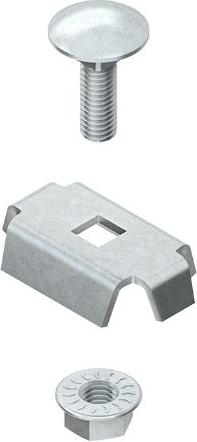 Produktbild Niedax Trennbefestigungsklemme GRVC 14 F GR Trennwandbefestigung für Kabeltragsystem 4013339280339 (CAT6)