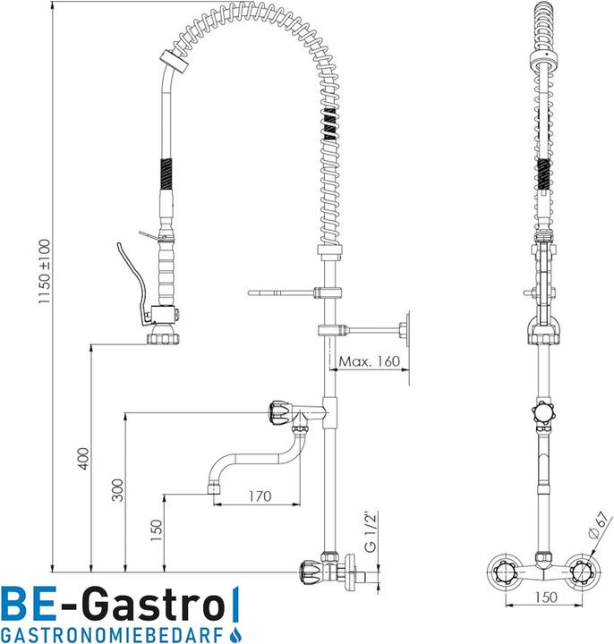 Actual product image Be Gastro Dish spray