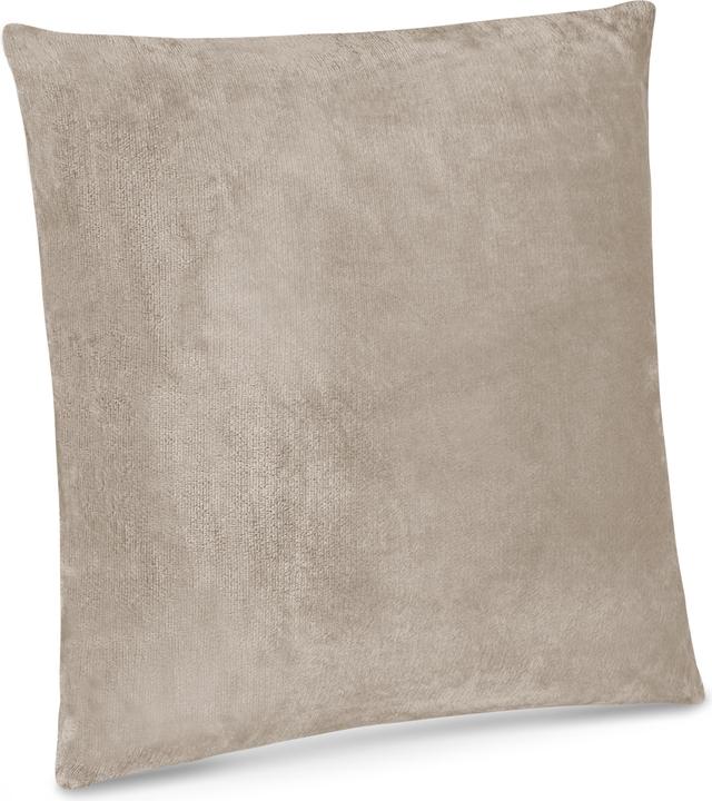 Aspero 2 Kissenbezüge „Vora“ Taupe (60 x 60 cm)