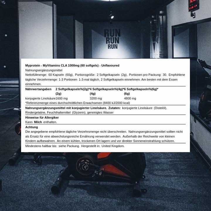 Image du produit MyProtein CLA 1000 softgels (60 pièce(s), Capsules, 60 g)