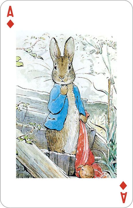 Produktbild Kartenspiel Beatrix Potter. 54 Spielkarten mit 30 Motiven von Peter Hase und seinen Freunden (Deutsch)