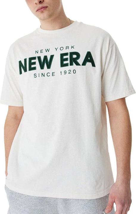 New Era Oversized Shirt - BRAND LOGO off white - S (S)