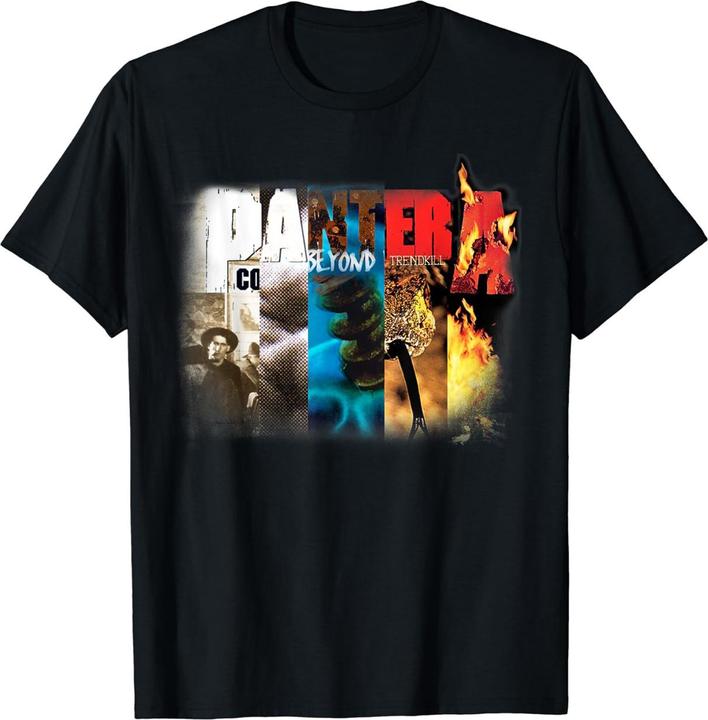 Immagine prodotto Pantera Maglietta Collage dell'Album Adulto Unisex (S)