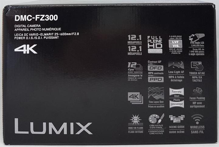 Image du produit Panasonic Lumix FZ300 (25 - 600 mm, 12.10 Mpx, 1/2,3'')