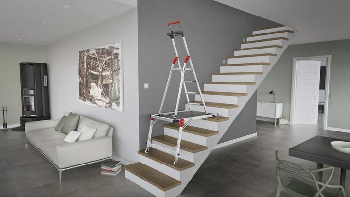 Image du produit Hailo TP1, Palier d'escalier, La solution innovante et sûre pour rénover et décorer votre cage d'escalier (Plate-forme de travail, 93 cm)