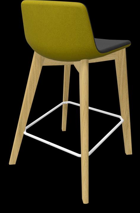 Black, Mustard, White, Ash natural light grey stained