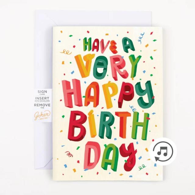 Produktbild Joker Greeting Endlos Musikkarte Birthday farts -