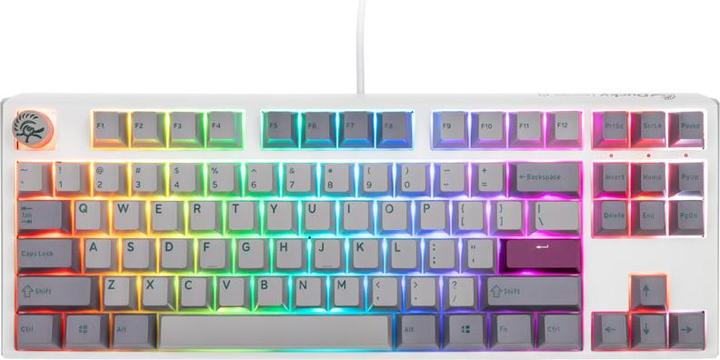 Produktbild Ducky One 3 Mist Grey TKL Gaming Tastatur, RGB LED - MX-Speed-Silver (US) (US, Kabelgebunden)