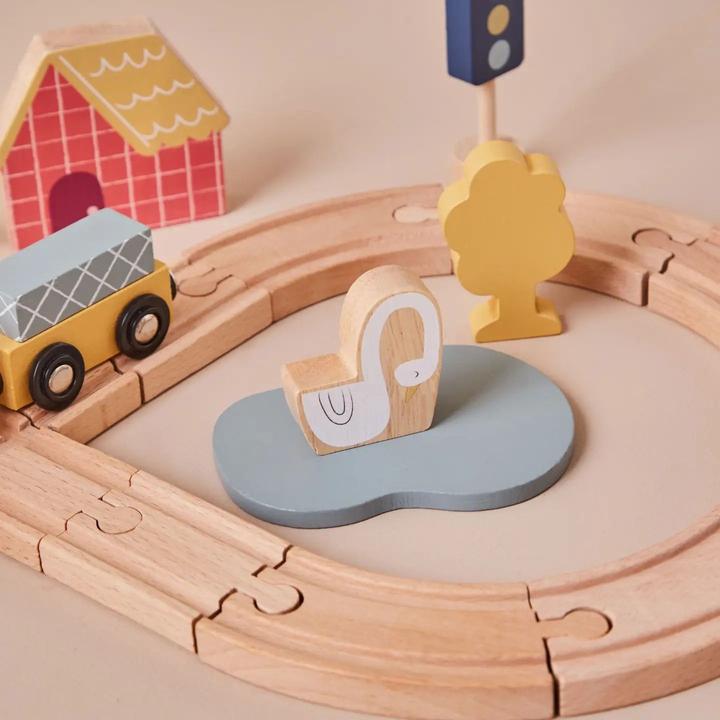 Actual product image Just Bee Kids Wooden Kids Train Set (FSC)