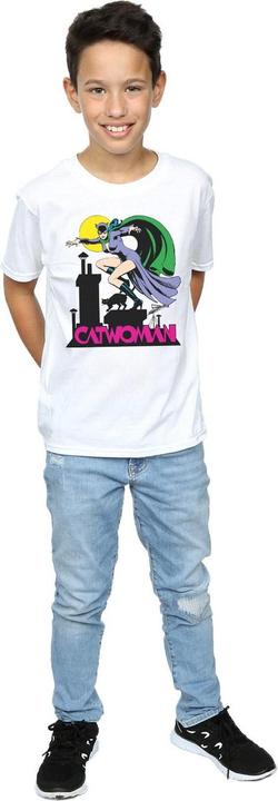 Image du produit - T-shirt CATWOMAN TEXT LOGO - Garçon (140, 146)