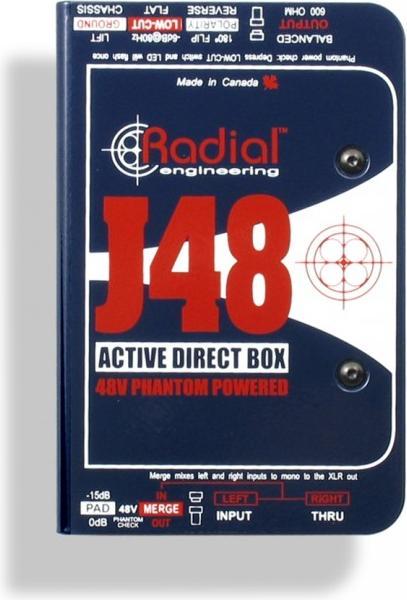 Image du produit Radial J48-MK2 actieve DI box phantom powered (Boîte de DI)