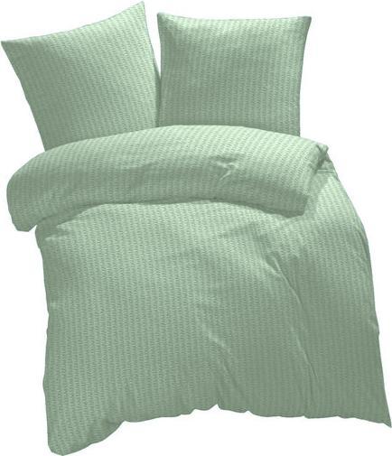 Flair Seersucker Uni (Bettwäsche Set, 200 x 210 cm, 65 x 65 cm)