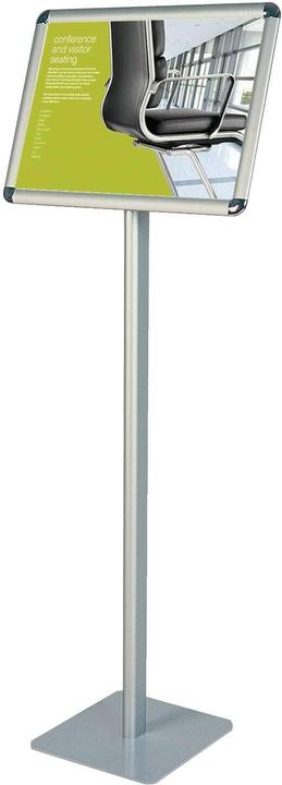 Produktbild Franken Infoständer "Standard", DIN A3 quer, Höhe: 1.200 mm silbereloxierter Aluminiumrahmen, 25 mm Klapprah (A3)